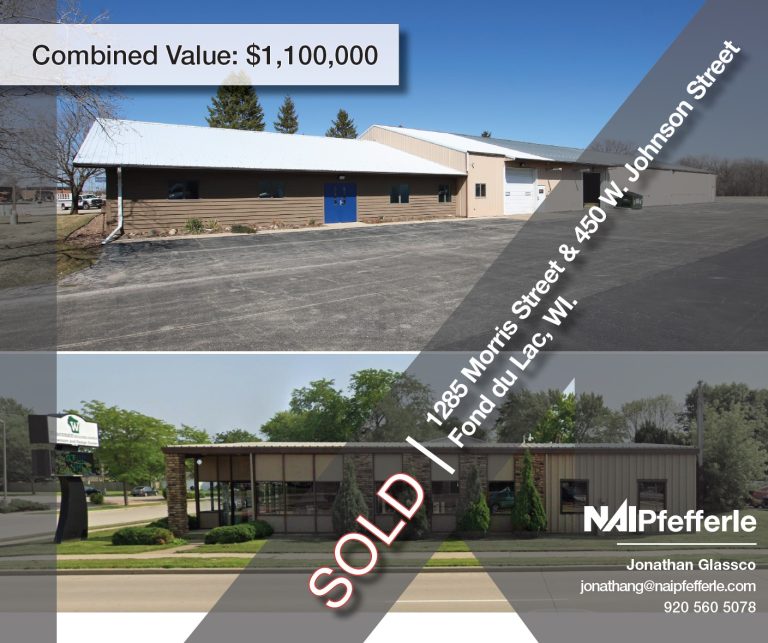 Just Sold 1285 Morris Street and 450 W. Johnson Street, Fond du Lac, WI