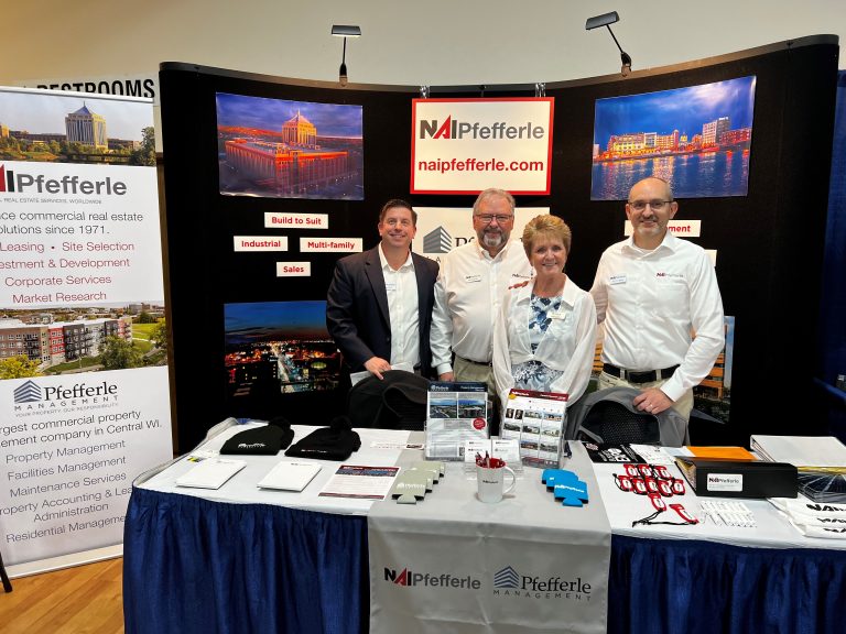 NAI Pfefferle booth at Greater Wausau Chamber of Commerce Business Expo