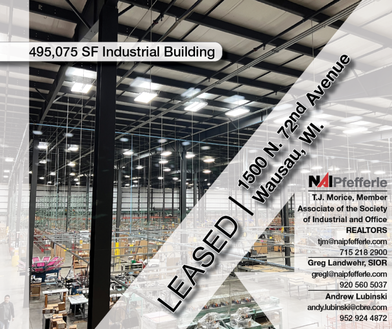 Just Leased 1500 N. 72nd Avenue, Wausau, WI