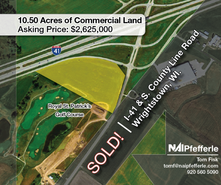 Just Sold I-41 and S. County Line Road, Wrightstown, WI
