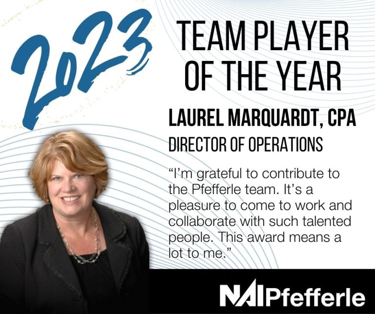 2023 team player of the year Laurel Marquardt