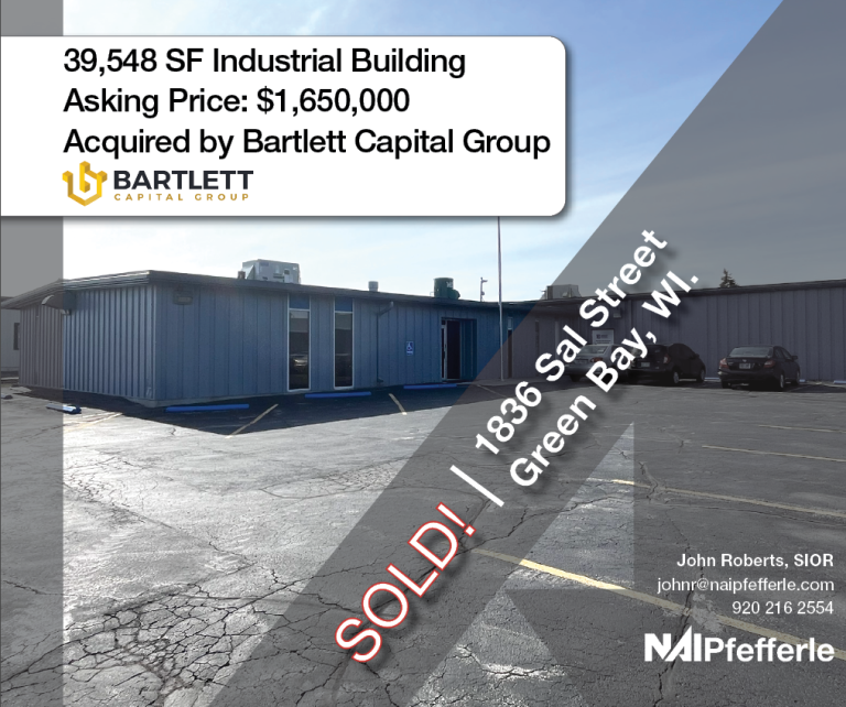 Just Sold 1836 Sal Street, Green Bay, WI