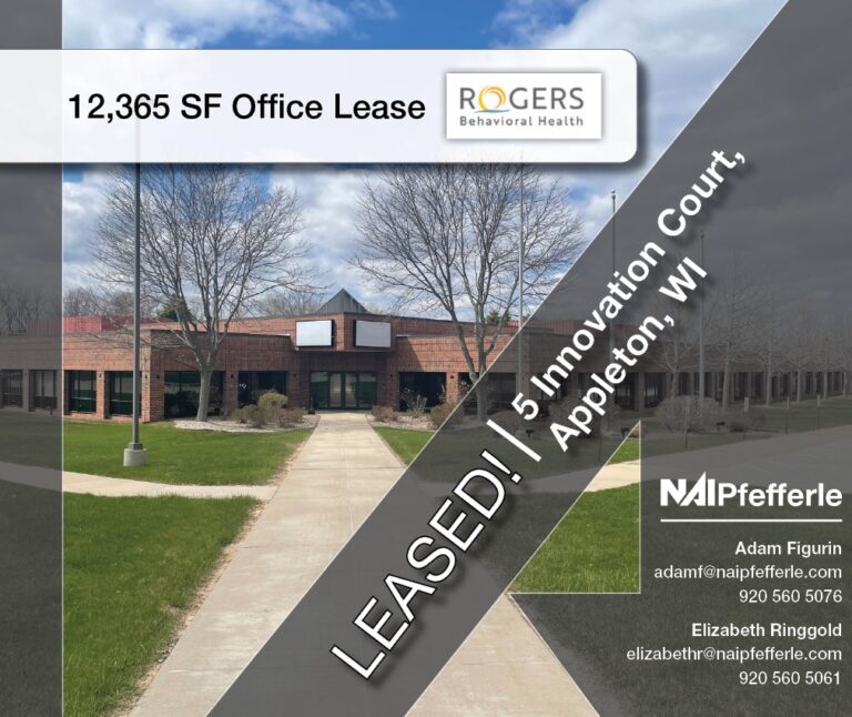 Just Leased 5 Innovation Court, Appleton, WI