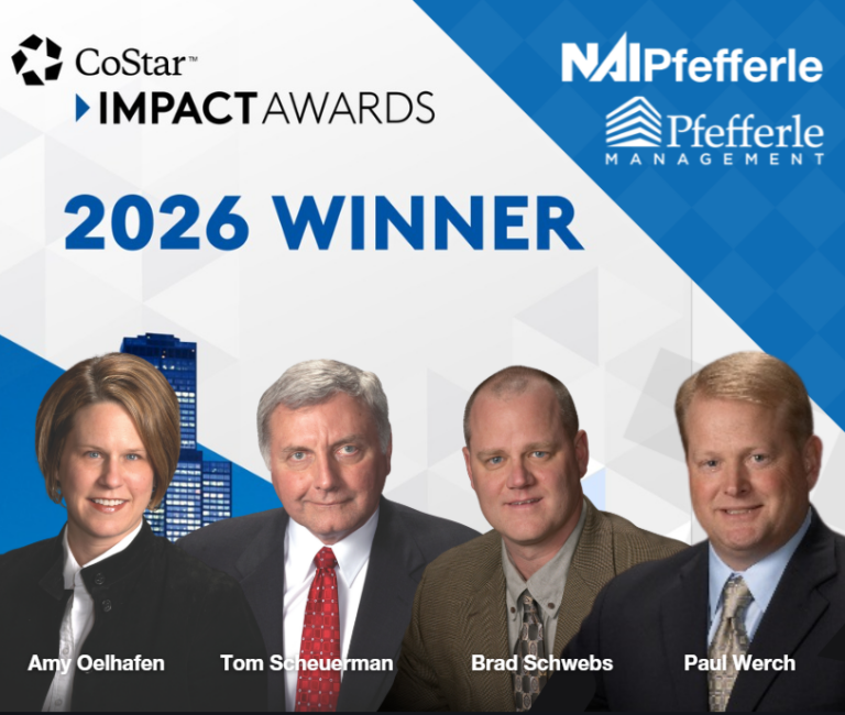NAI Pfefferle and Pfefferle Management CoStar Impact Award Winners